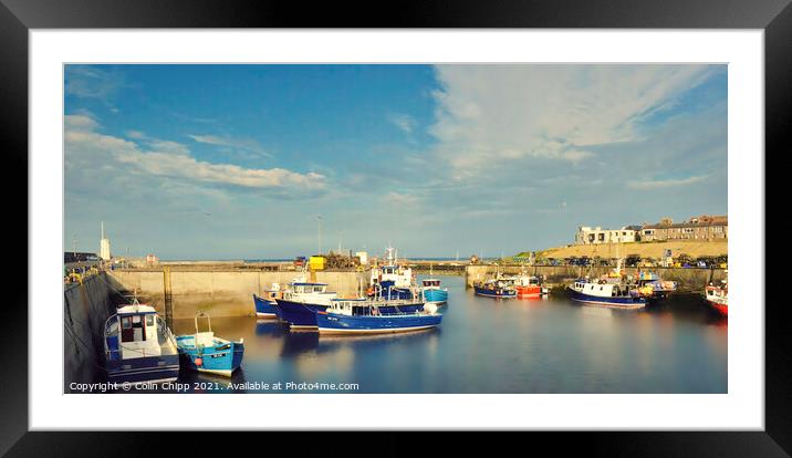 Seahouses Framed Mounted Print by Colin Chipp