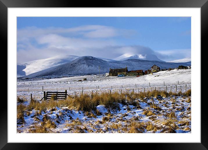 A Snowy Highland Winter Framed Mounted Print by Jacqi Elmslie