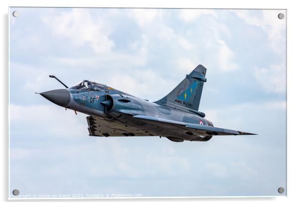 Dassault Mirage Jet. Acrylic by Steve de Roeck