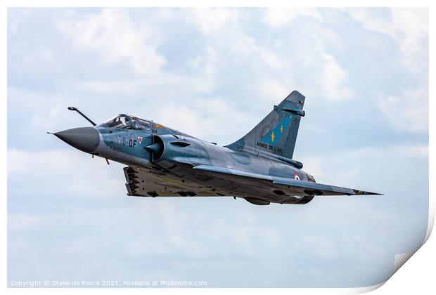 Dassault Mirage Jet. Print by Steve de Roeck