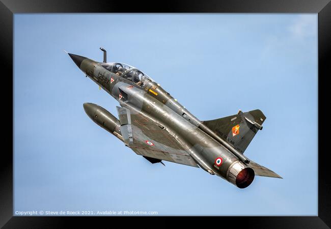French Air Force Mirage Fighter Framed Print by Steve de Roeck