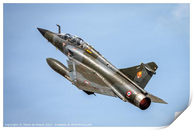 French Air Force Mirage Fighter Print by Steve de Roeck