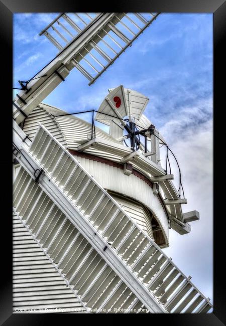 Upminster Windmill Detail Framed Print by David Pyatt