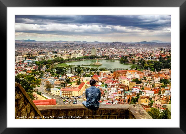 Towering over Antananarivo Framed Mounted Print by Margaret Ryan