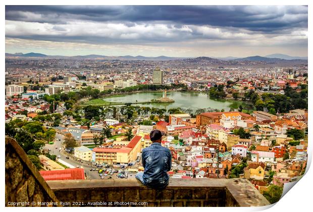 Towering over Antananarivo Print by Margaret Ryan