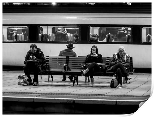 Waiting at the Station Print by Glen Allen
