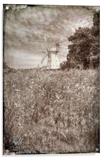 Windmill Vintage Acrylic by David Pyatt
