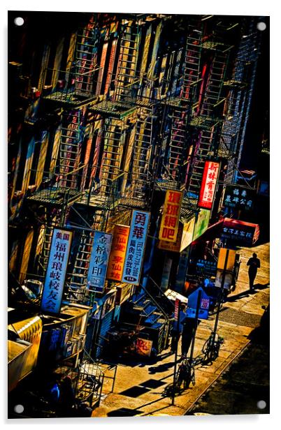 A Chinatown Sunset Acrylic by Chris Lord