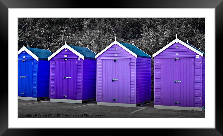 Beach Huts Framed Mounted Print by Kelvin Futcher 2D Photography