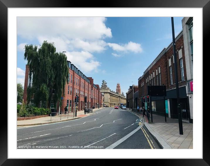 Guildhall Road Hull Framed Mounted Print by Marianne McLean