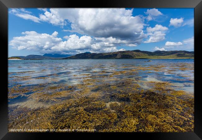 Loch Eishort seaweed  and Cuillin, Skye Framed Print by Photimageon UK