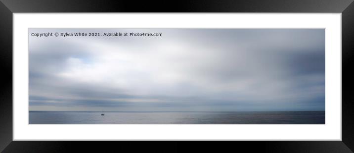 Calm Framed Mounted Print by Sylvia White