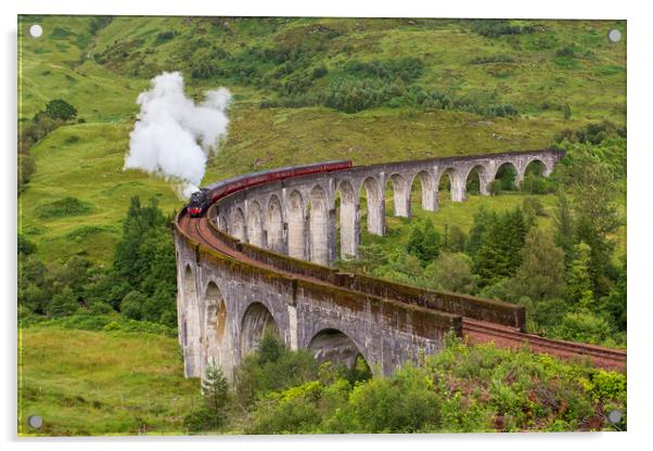 Glenfinnan viaduct Acrylic by Antwan Janssen