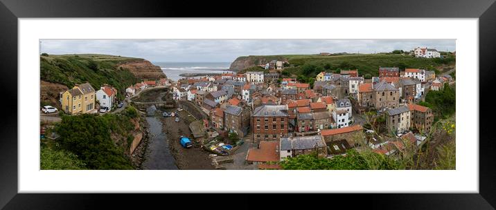 Staithes Framed Mounted Print by Alan Tunnicliffe