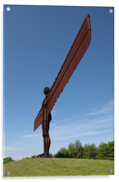 Angel of the north Acrylic by Alan Tunnicliffe