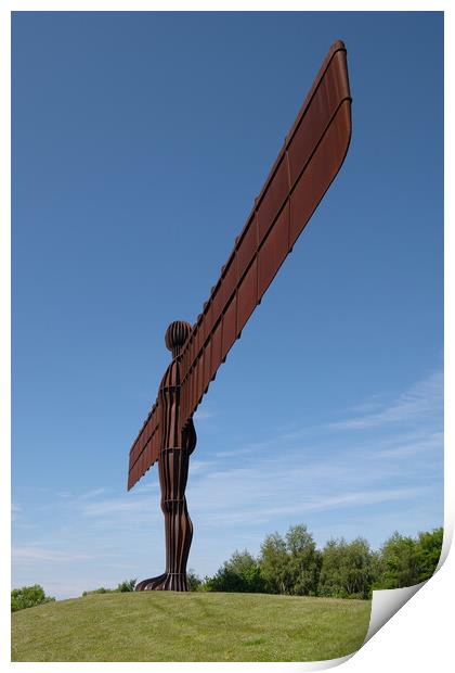 Angel of the north Print by Alan Tunnicliffe