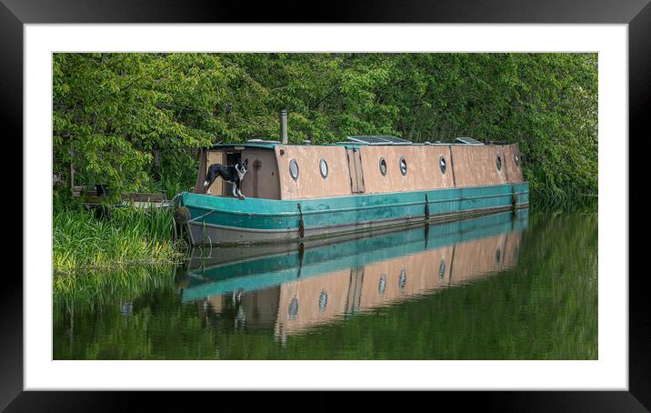 Serenity on the Canal Framed Mounted Print by Alan Tunnicliffe