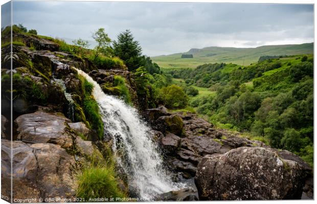 Fintry Loup Waterfall Canvas Print by GBR Photos
