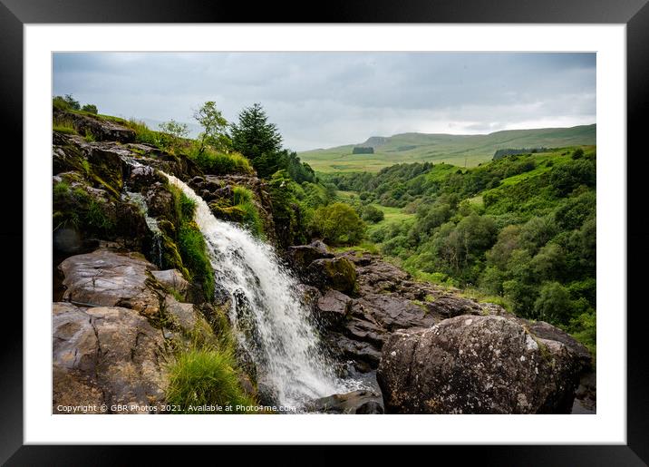 Fintry Loup Waterfall Framed Mounted Print by GBR Photos