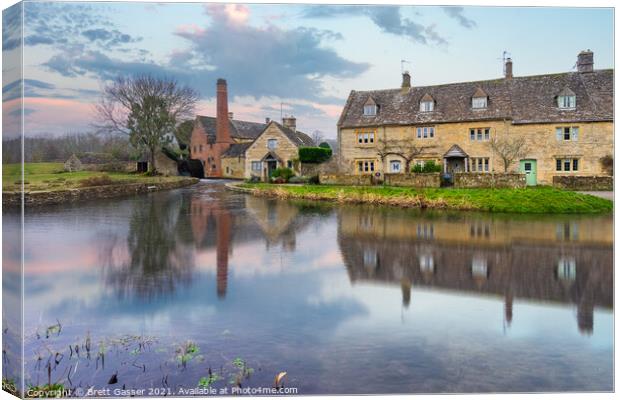 Lower Slaughter  Canvas Print by Brett Gasser