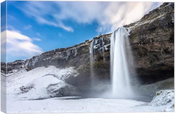 Seljalandsfoss Iceland Canvas Print by Brett Gasser