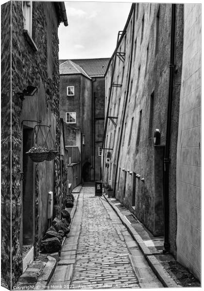 Dewars Lane, Berwick Upon Tweed Canvas Print by Jim Monk
