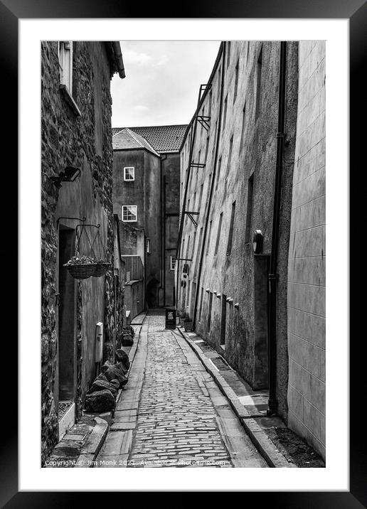 Dewars Lane, Berwick Upon Tweed Framed Mounted Print by Jim Monk