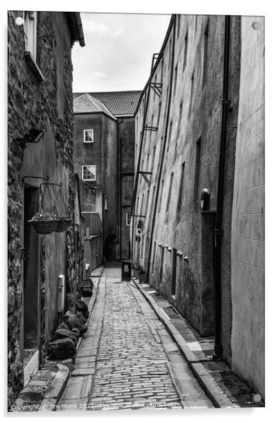 Dewars Lane, Berwick Upon Tweed Acrylic by Jim Monk