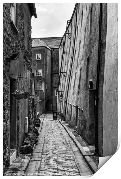Dewars Lane, Berwick Upon Tweed Print by Jim Monk