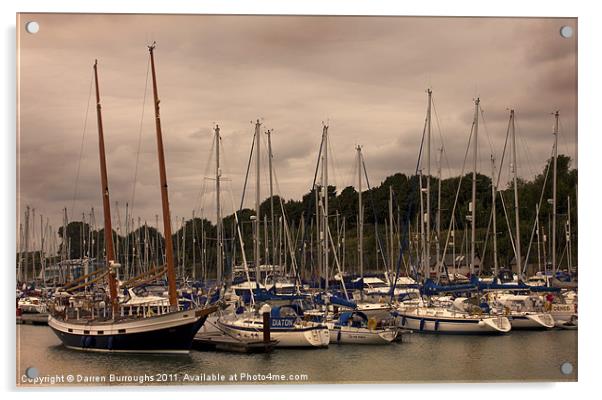 Shotley Marina Acrylic by Darren Burroughs