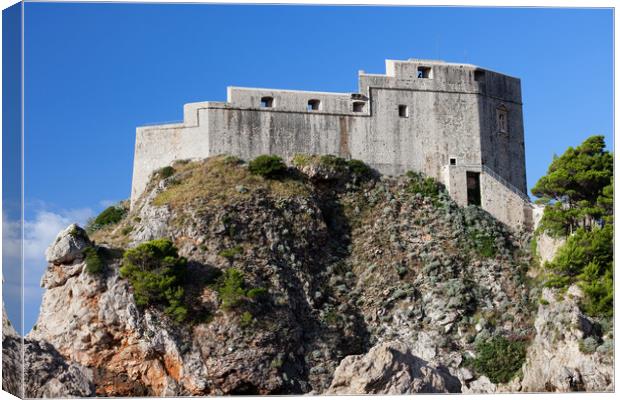 Fort Lovrijenac in Dubrovnik Canvas Print by Artur Bogacki
