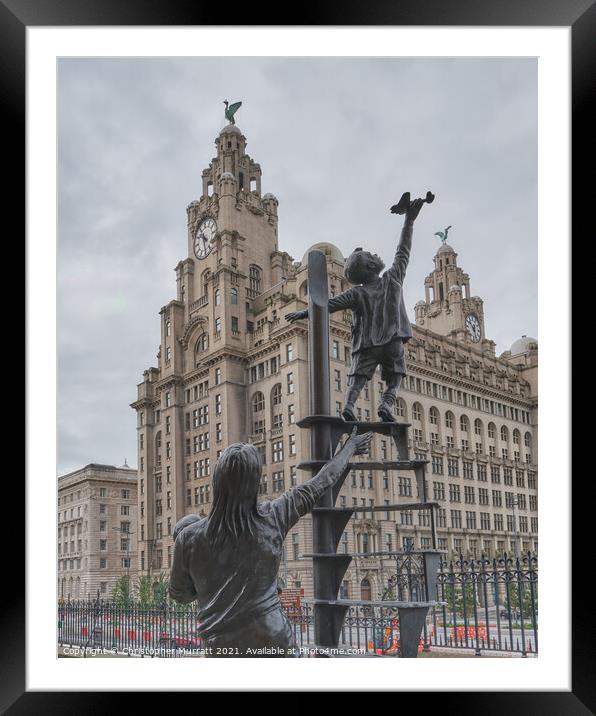 Liverpool Blitz Memorial Framed Mounted Print by Christopher Murratt