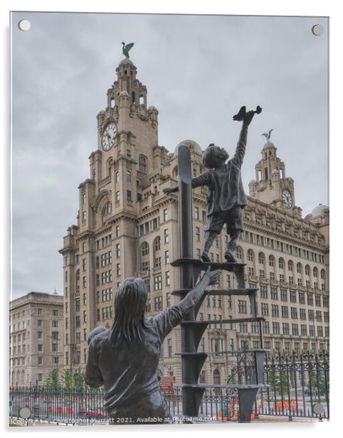 Liverpool Blitz Memorial Acrylic by Christopher Murratt