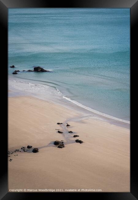 Tranquility at Marloes Sands Framed Print by Marcus Woodbridge