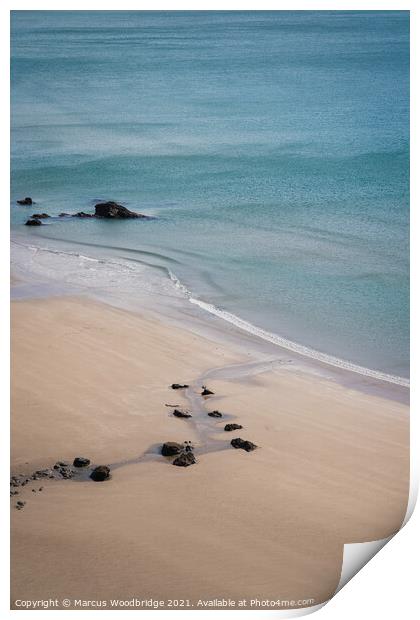 Tranquility at Marloes Sands Print by Marcus Woodbridge