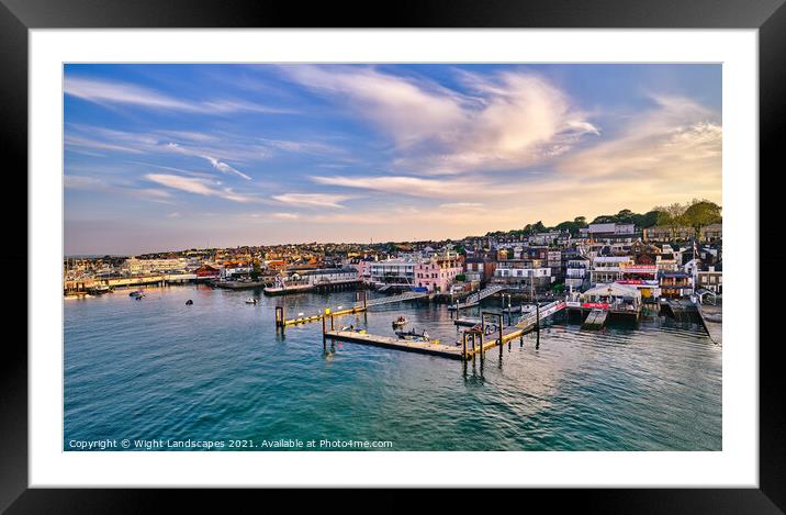 Island Sailing Club Framed Mounted Print by Wight Landscapes