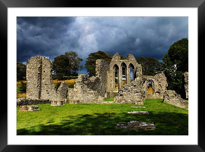 Inch Abbey, Downpatrick Framed Mounted Print by David McFarland