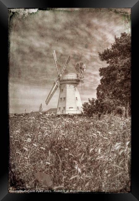 Upminster Windmill Vintage Framed Print by David Pyatt
