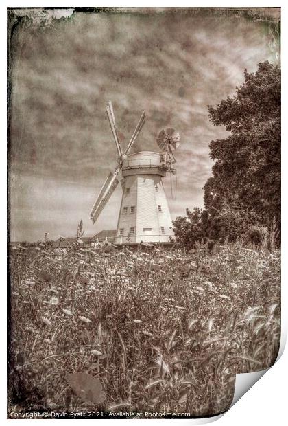 Upminster Windmill Vintage Print by David Pyatt