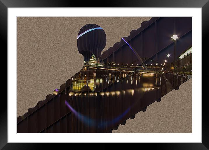 my quayside angel Framed Mounted Print by Northeast Images
