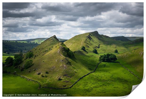 Parkhouse and Chrome Hill Print by Rick Bowden
