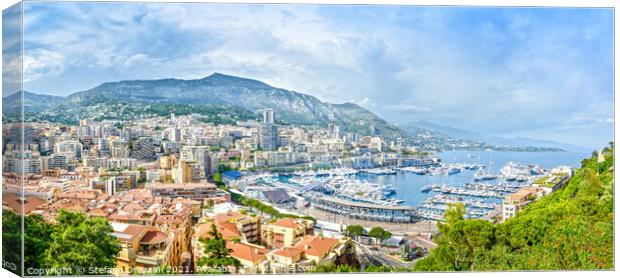 Monaco principality cityscape Canvas Print by Stefano Orazzini