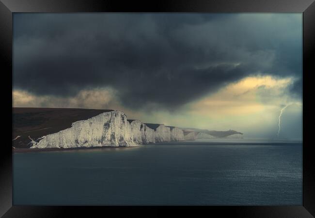 Approaching Storm Framed Print by Ben Russell