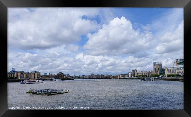 The River Thames, London, UK Framed Print by Rika Hodgson