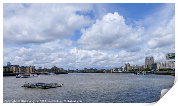 The River Thames, London, UK Print by Rika Hodgson