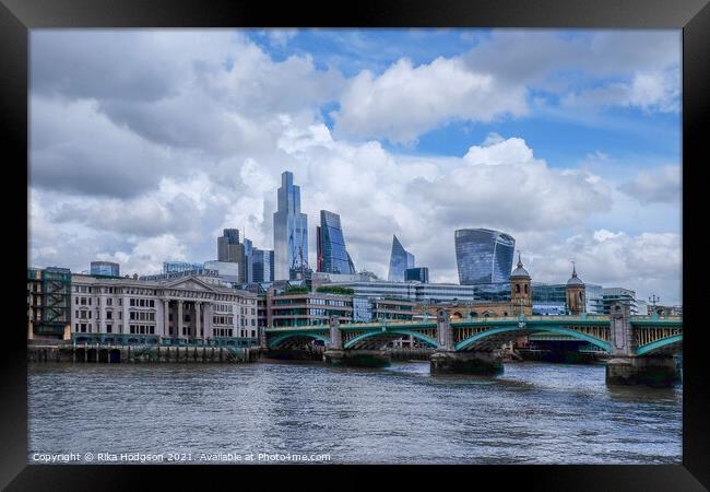 Cityscapes, The city of London, United Kingdom Framed Print by Rika Hodgson