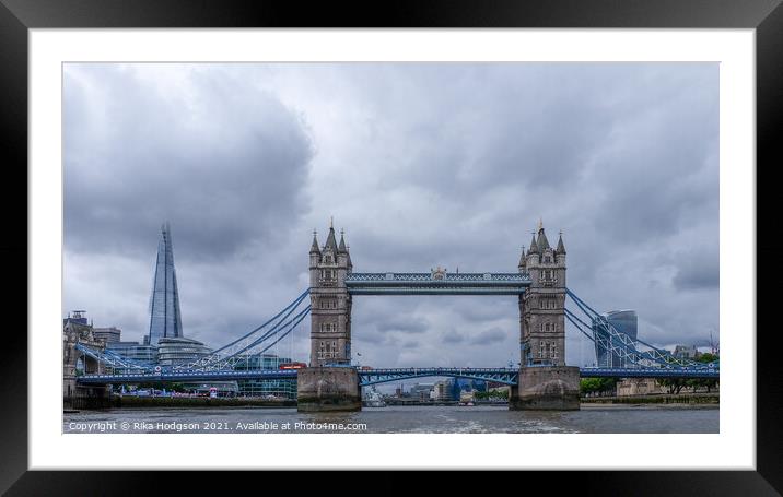 The Tower of London Bridge, London, UK Framed Mounted Print by Rika Hodgson