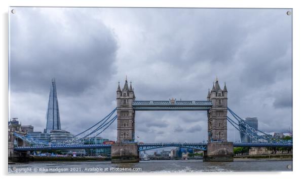The Tower of London Bridge, London, UK Acrylic by Rika Hodgson
