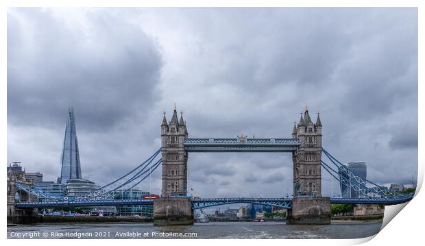 The Tower of London Bridge, London, UK Print by Rika Hodgson