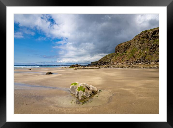 The Enchanting Drama of Druidstone Beach Framed Mounted Print by Colin Allen